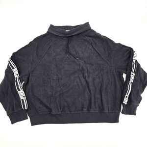 VS Pink Dark Gray Cowlneck Sweatshirt Size L NWOT